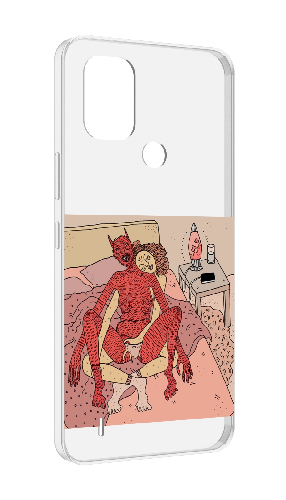

Чехол MyPads девушка-без-кожи для Nokia C31, Прозрачный, Tocco