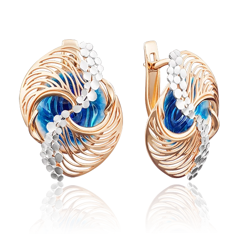 

Серьги из красного золота с эмалью PLATINA jewelry 02-3928-00-000-1110-48, 02-3928-00-000-1110-48
