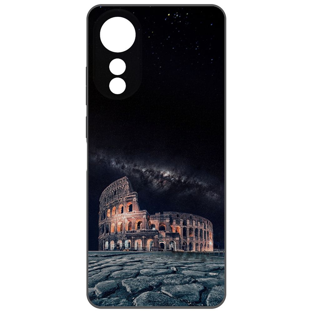 

Чехол-накладка Krutoff Soft Case Италия, Колизей для Oppo A78 4G черный