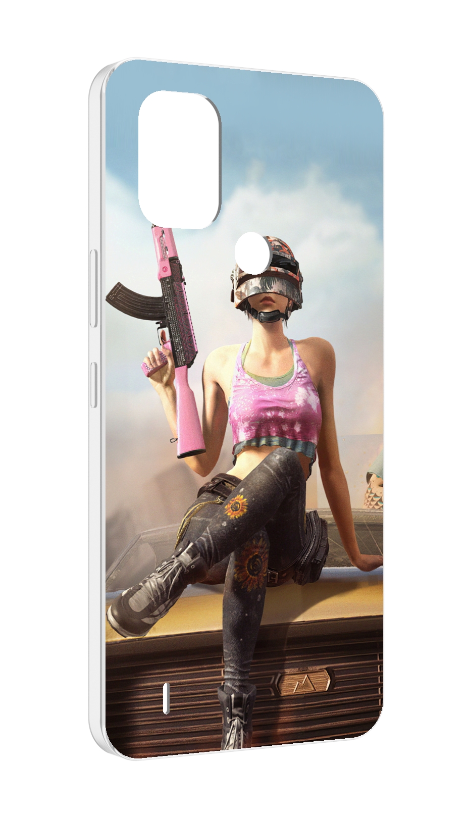 

Чехол MyPads девушка из PUBG для Nokia C31, Прозрачный, Tocco