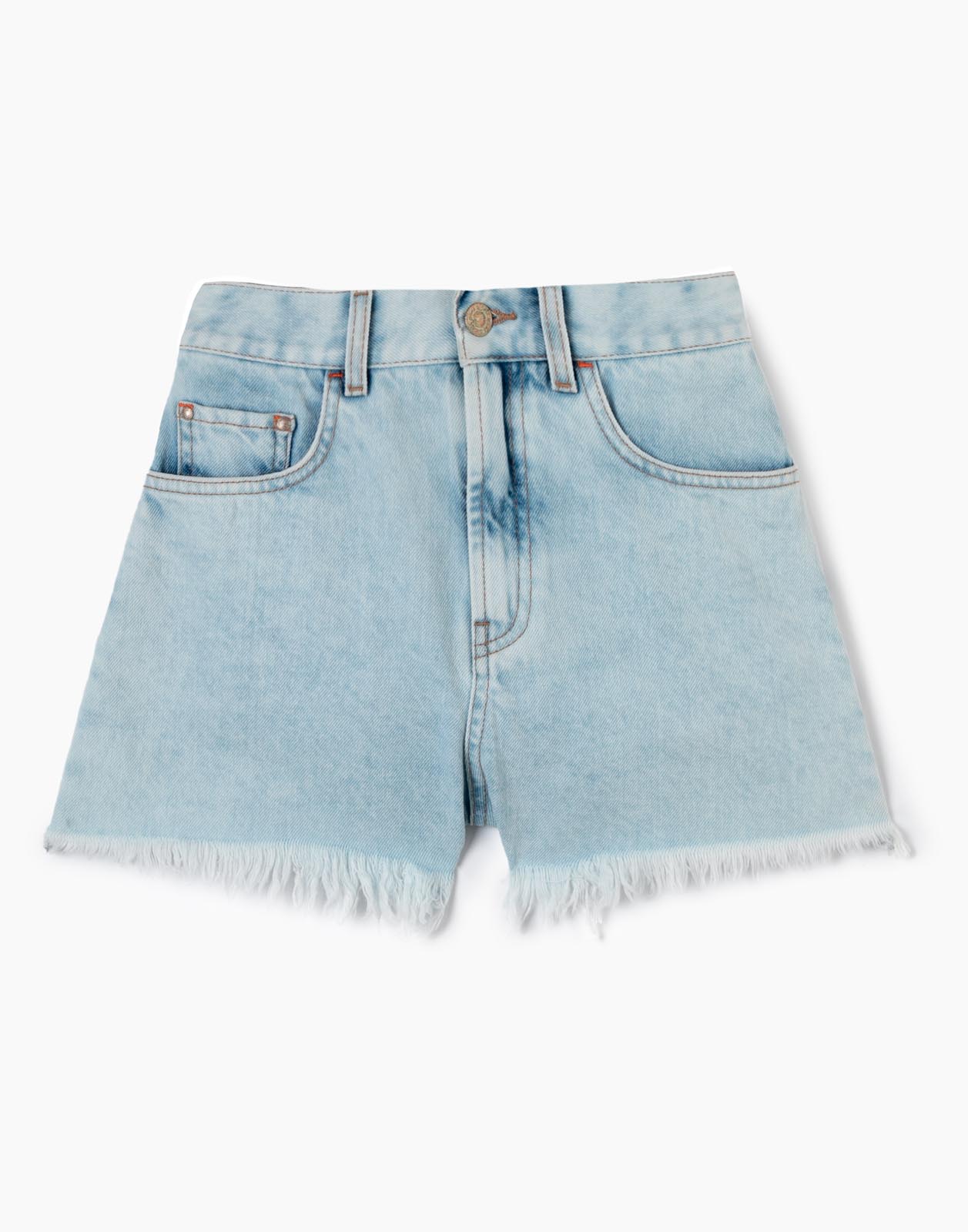

Шорты mom fit с принтом для девочки р.140, Голубой, GSH010077