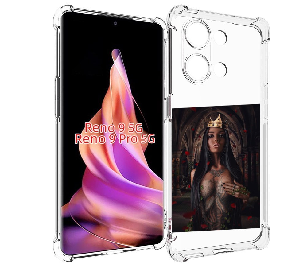 

Чехол MyPads багровый-пик для Oppo Reno 9/Reno 9 Pro, Прозрачный, Tocco