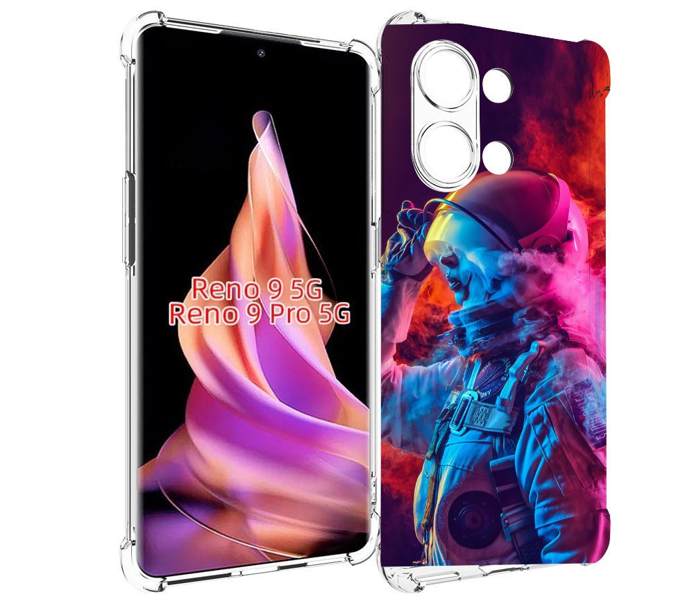 

Чехол MyPads астронавт в дыму для Oppo Reno 9/Reno 9 Pro, Прозрачный, Tocco