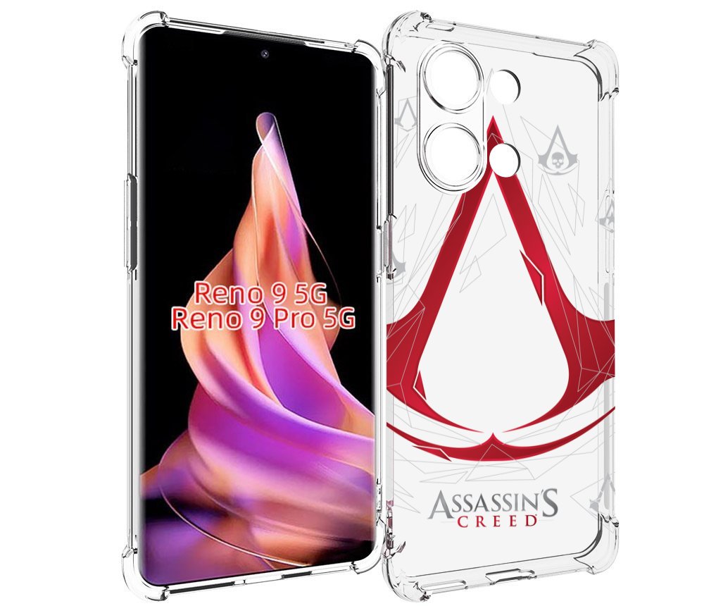 

Чехол MyPads ассасин-крид-знак для Oppo Reno 9/Reno 9 Pro, Прозрачный, Tocco
