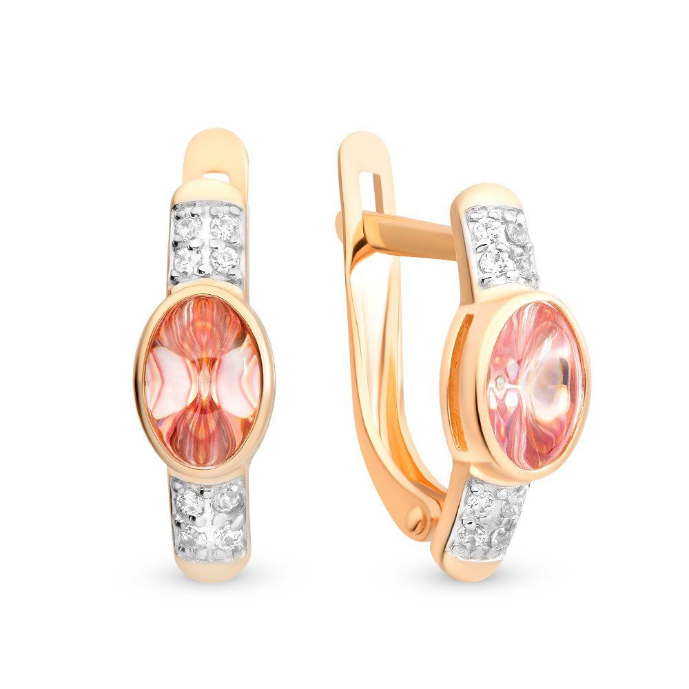 

Серьги из красного золота с кристаллами cваровски 585Gold 302005142, 302005142