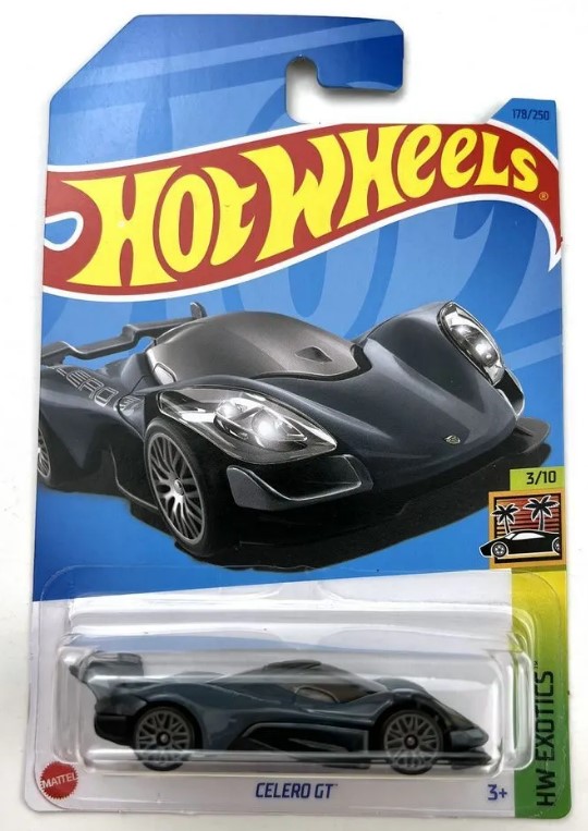 

Машинка базовой коллекции Hot Wheels CELERO GT 5785/HKG54, Серый;черный, 5785/HKG54