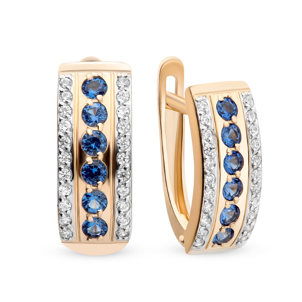 

Серьги из красного золота с кристаллами cваровски 585Gold 302005092, 302005092