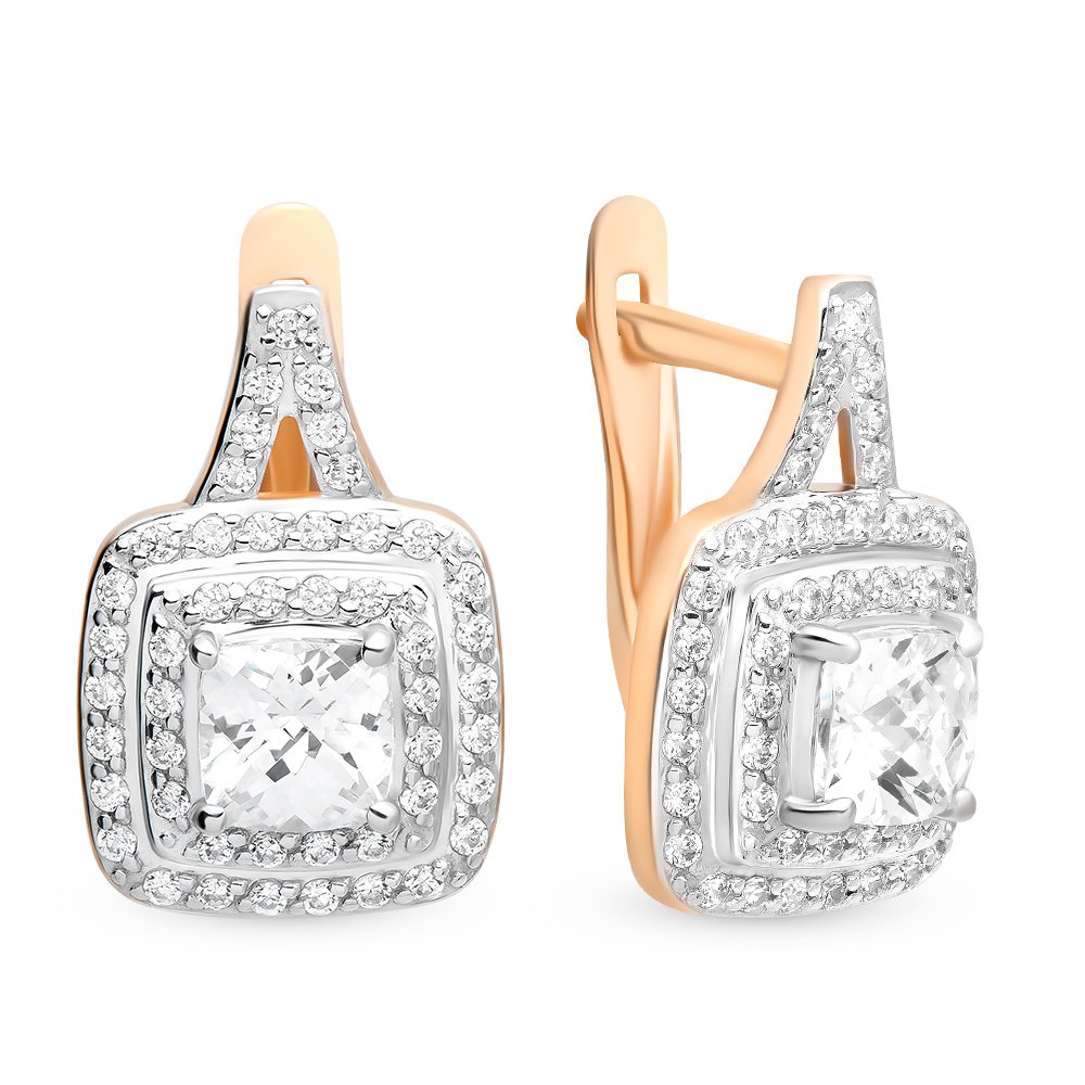 

Серьги из красного золота с кристаллами cваровски 585Gold 302005089, 302005089