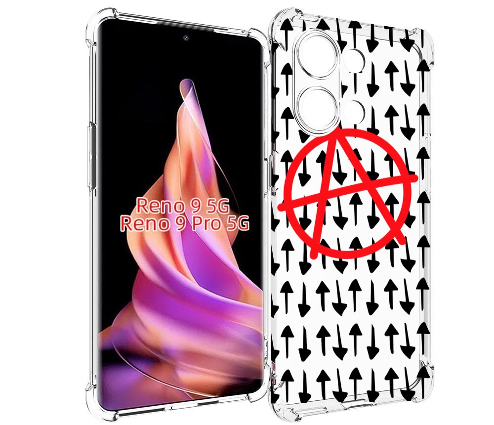 

Чехол MyPads анархия-панк для Oppo Reno 9/Reno 9 Pro, Прозрачный, Tocco
