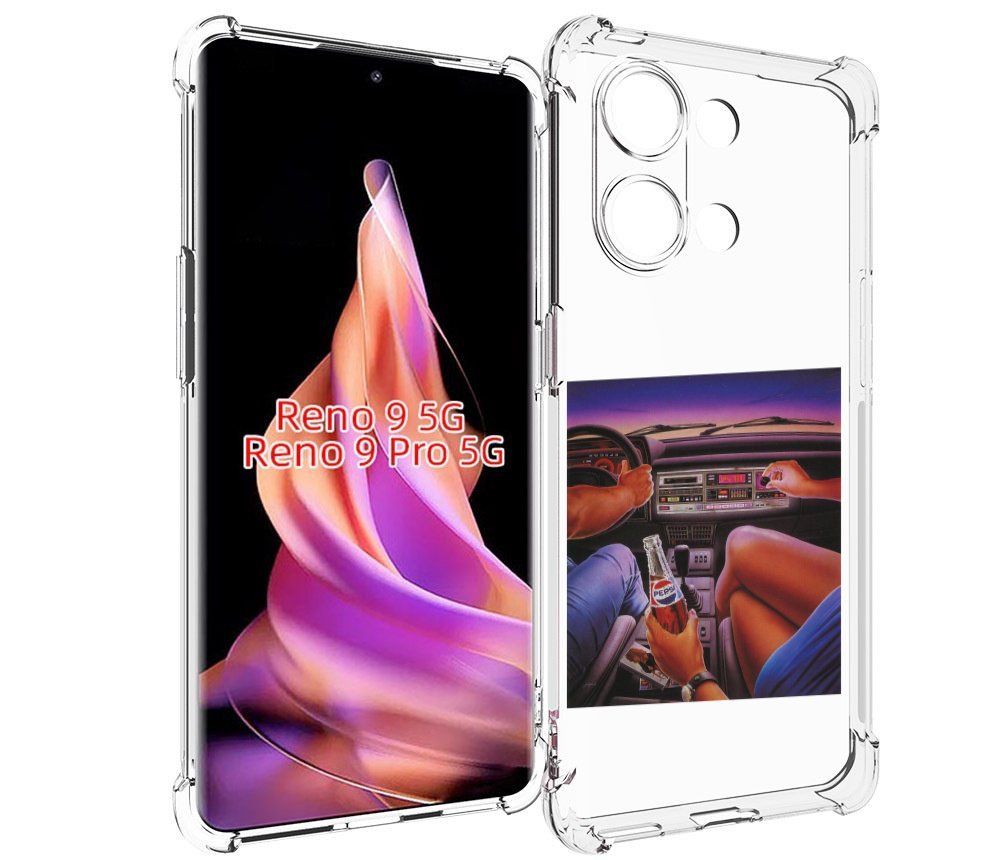 

Чехол MyPads американская машина салон для Oppo Reno 9/Reno 9 Pro, Прозрачный, Tocco