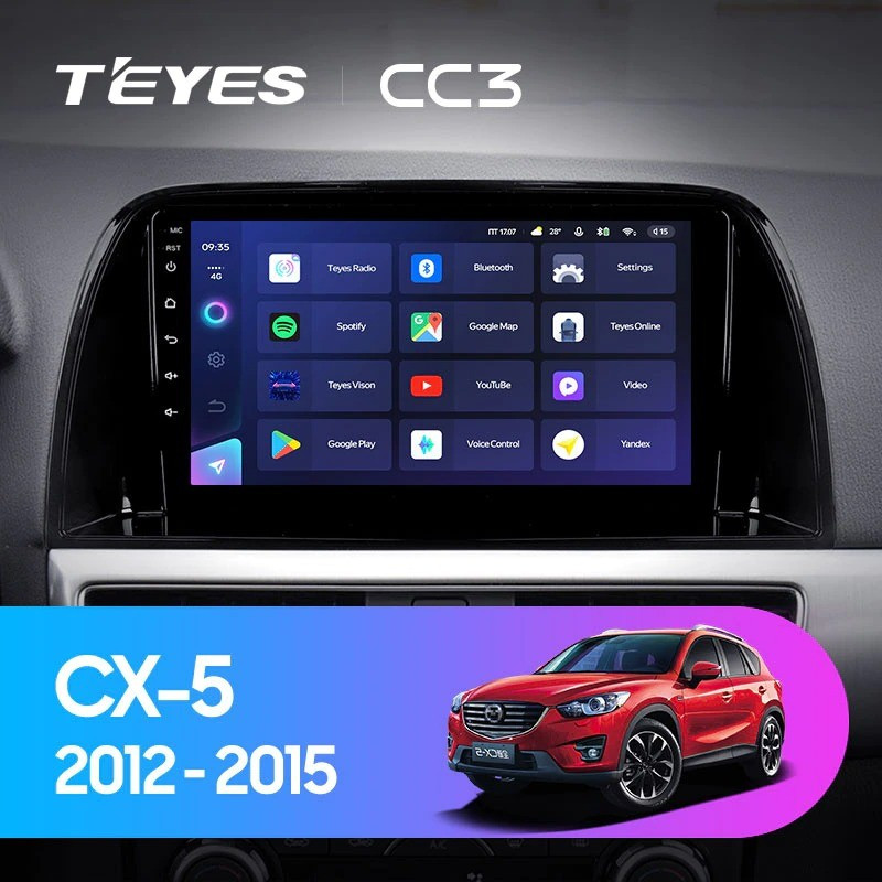 

Автомобильная магнитола Teyes CC3L 4/32 Mazda CX-5 (2012-2015) Тип-B, CC3L