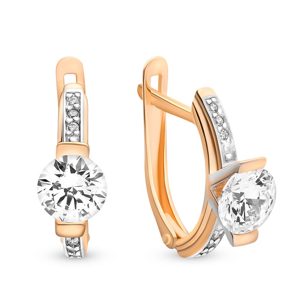 

Серьги из красного золота с кристаллами cваровски 585Gold 302004994, 302004994