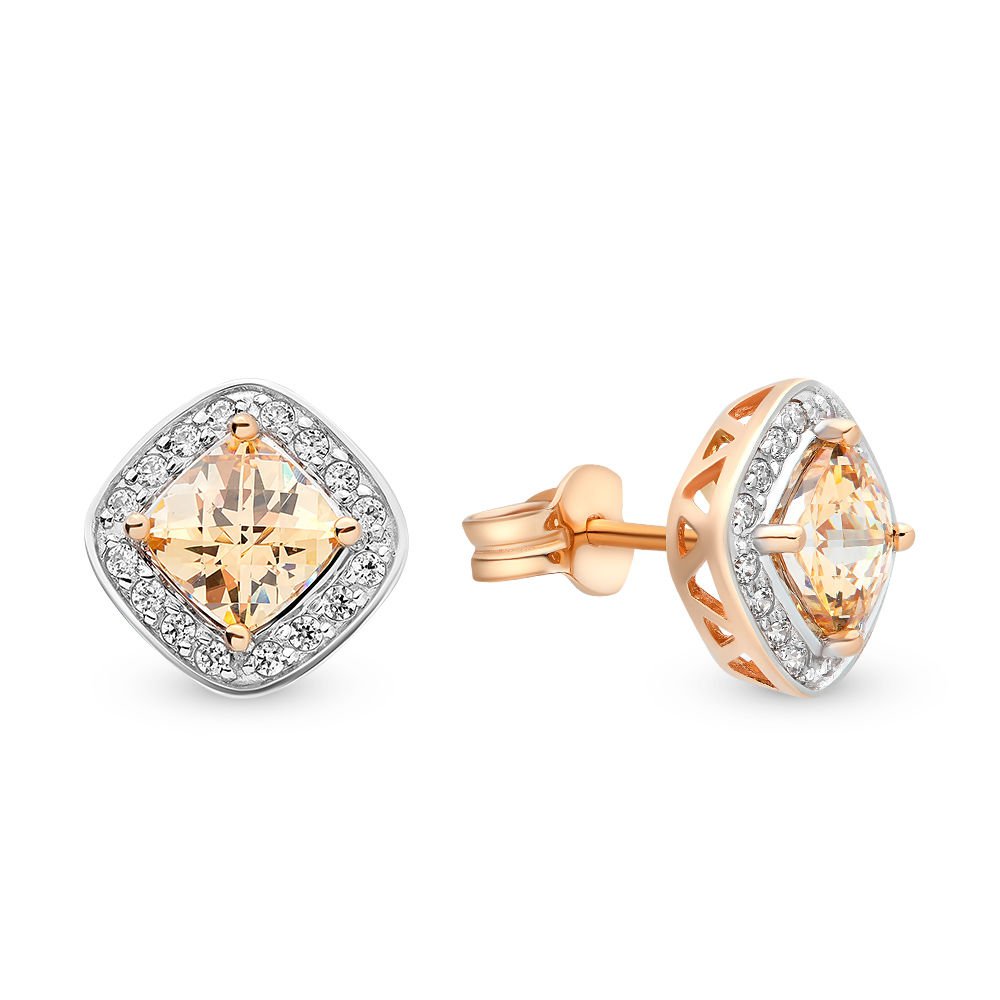 

Серьги из красного золота с кристаллами cваровски 585Gold 302004993, 302004993