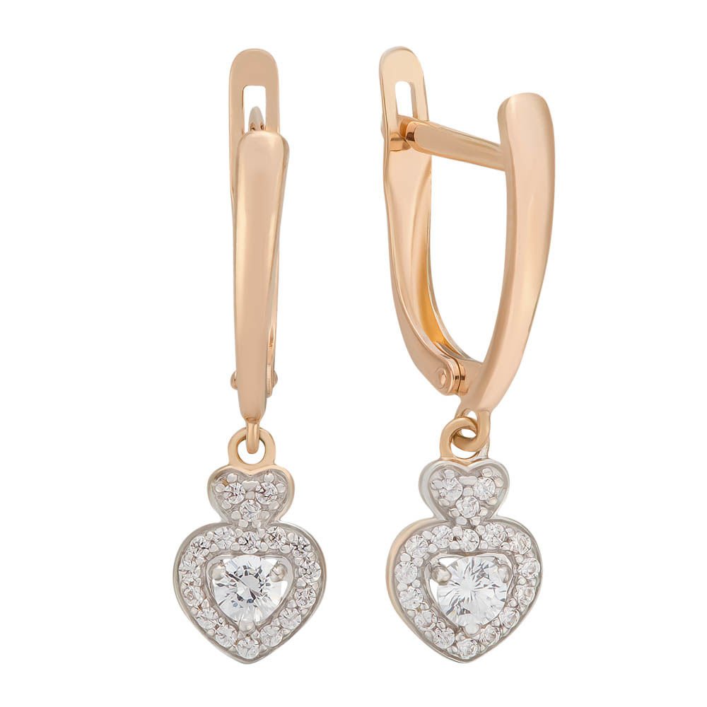 

Серьги из красного золота с кристаллами cваровски 585Gold 302004582, 302004582