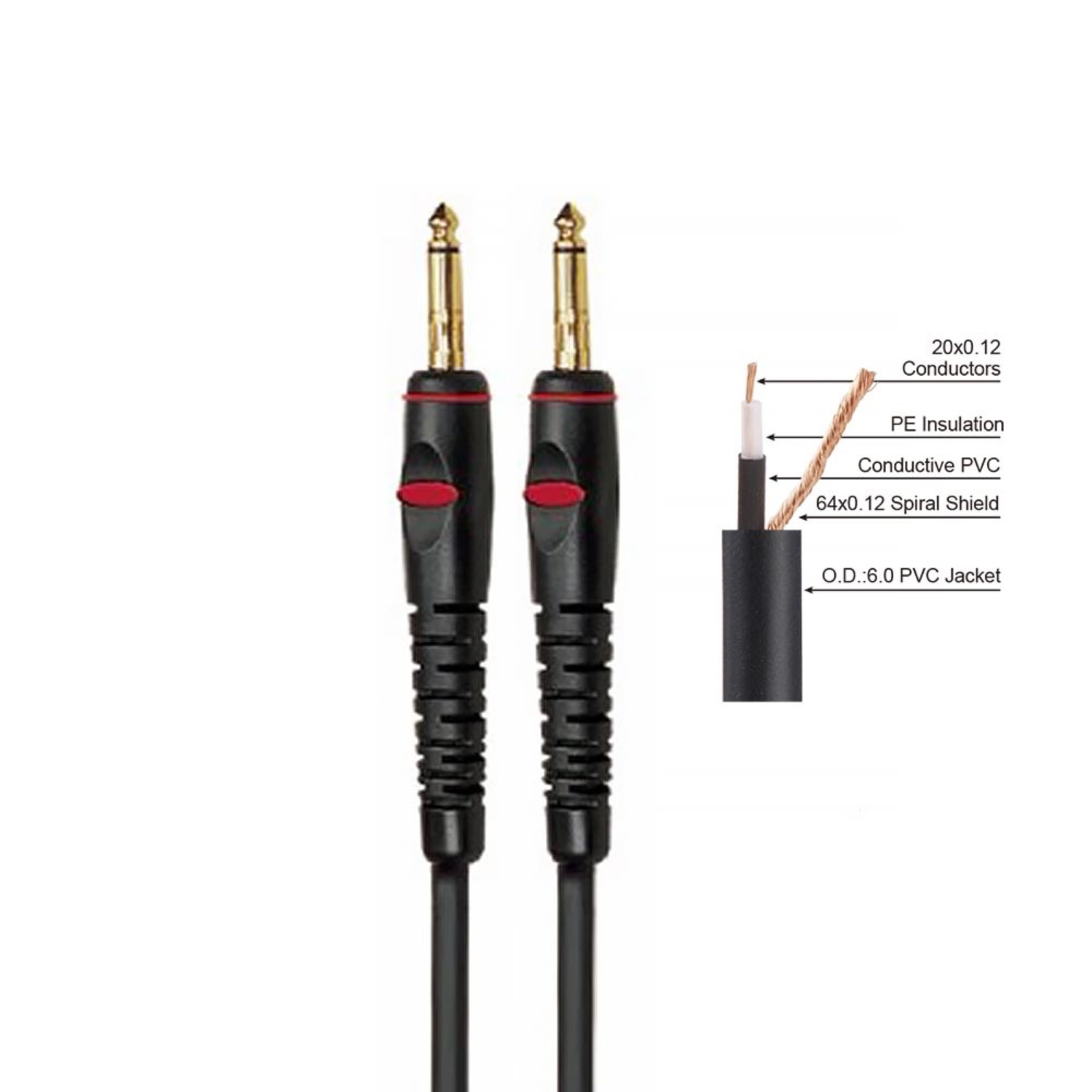 

BC125-3M Кабель инструментальный, 3м, Soundking