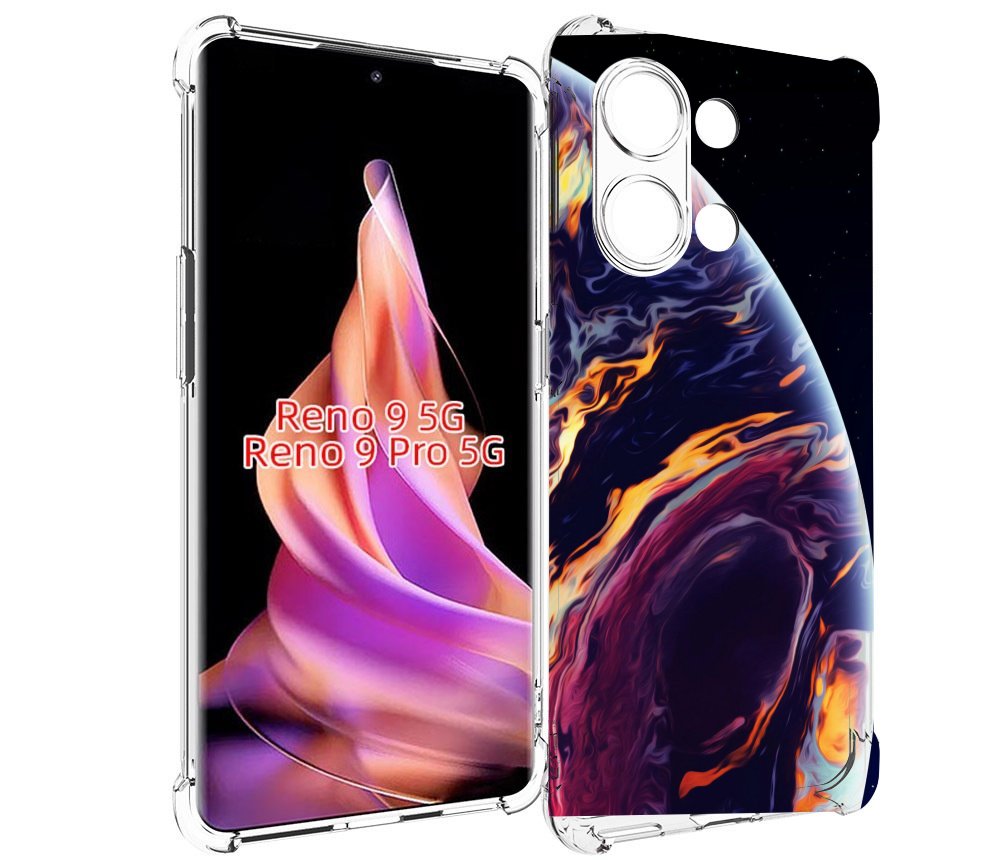 

Чехол MyPads акварельная планета для Oppo Reno 9/Reno 9 Pro, Прозрачный, Tocco