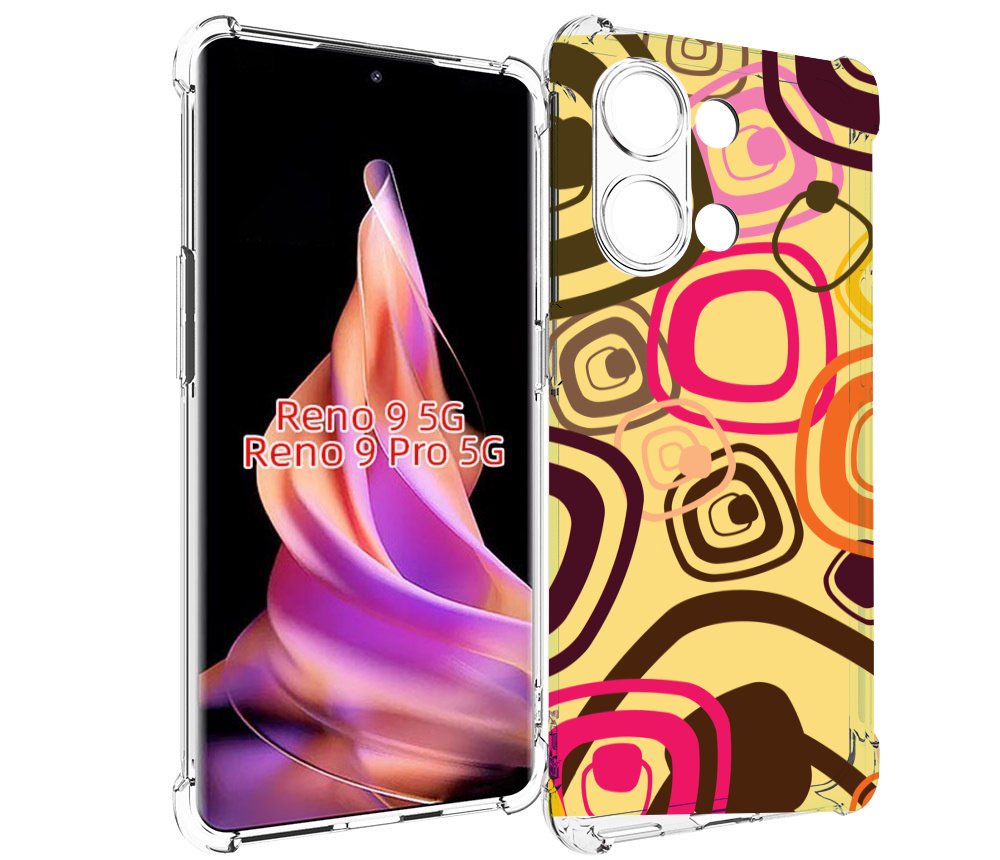 

Чехол MyPads абстракция-на-желтом-фоне для Oppo Reno 9/Reno 9 Pro, Прозрачный, Tocco