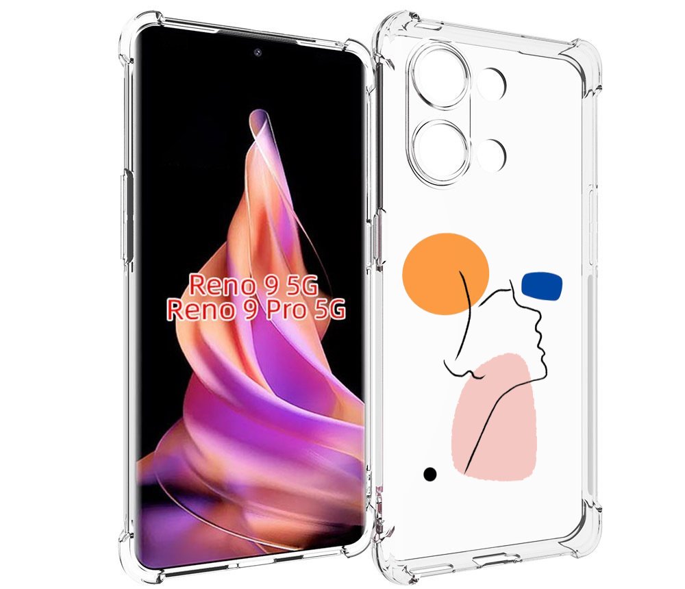

Чехол MyPads абстракция девушки женский для Oppo Reno 9/Reno 9 Pro, Прозрачный, Tocco