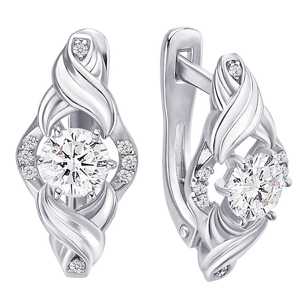 

Серьги из серебра с кристаллами cваровски 585Gold 702005402, 702005402
