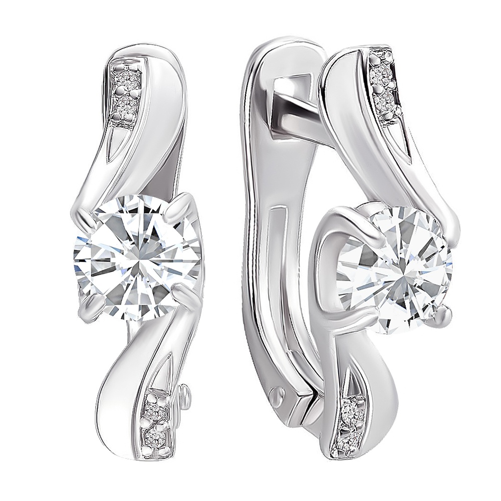 

Серьги из серебра с кристаллами cваровски 585Gold 702005403, 702005403
