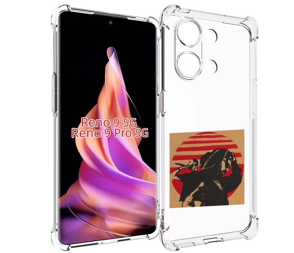 

Чехол MyPads Утопия Мияги и Энди панда для Oppo Reno 9/Reno 9 Pro, Прозрачный, Tocco