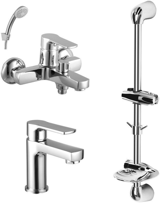 Lemark Комплект для ванной  Смеситель Lemark plus Grace LM1512C для ванны с душем +  Lemar
