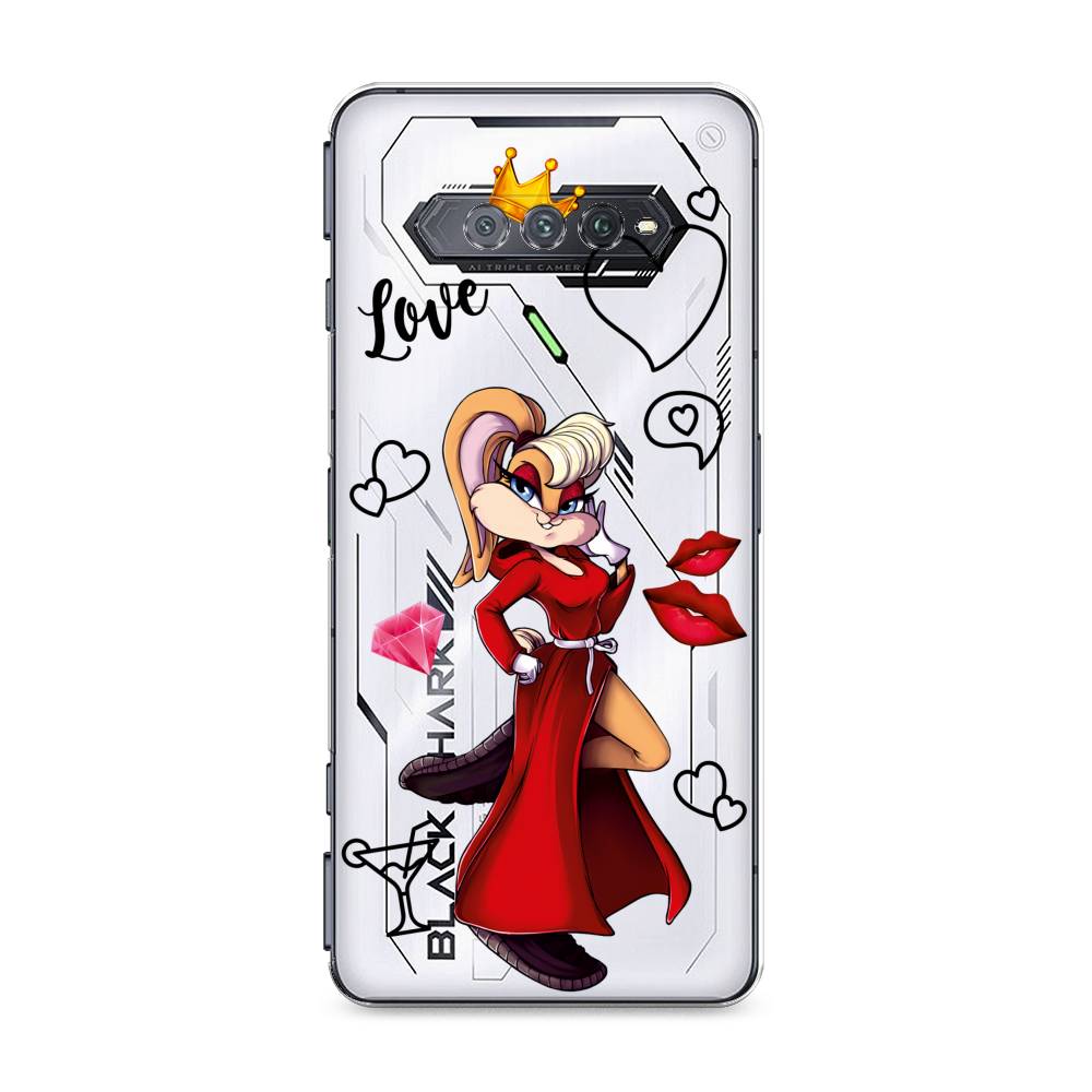 

Чехол на Xiaomi Black Shark 4 "Rich Lola Bunny", Красный;бежевый;оранжевый, 311650-6