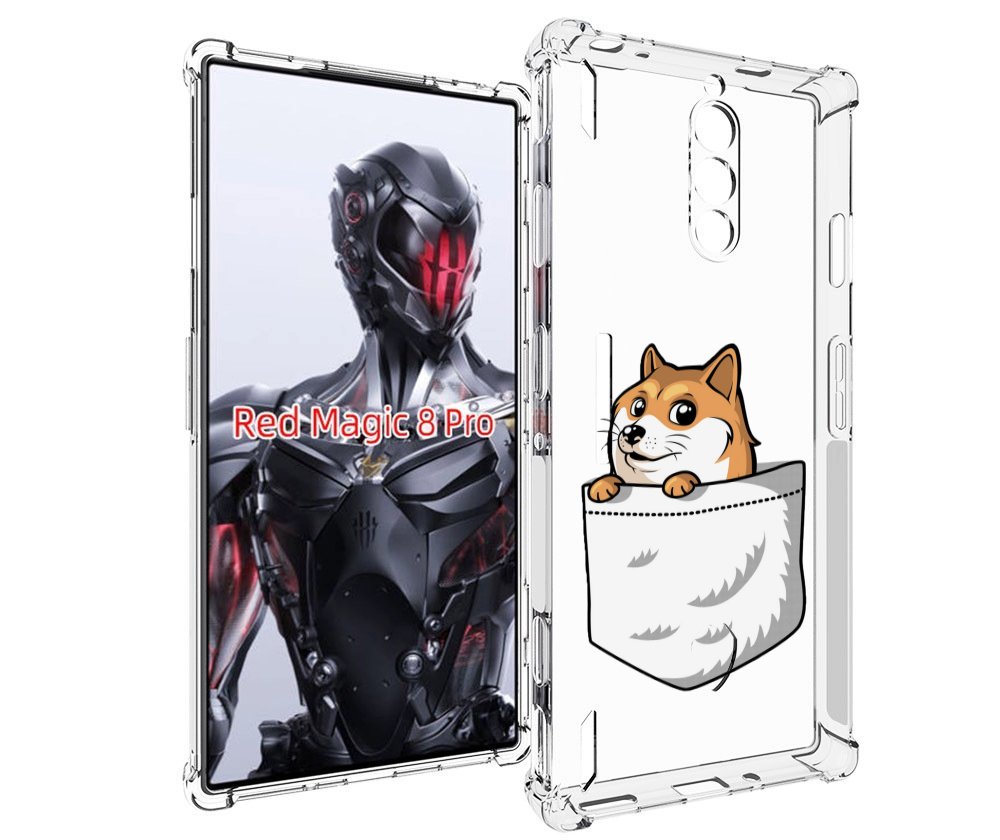 

Чехол MyPads Корги в кармане для ZTE Nubia Red Magic 8 Pro / Red Magic 8 Pro Plus, Tocco