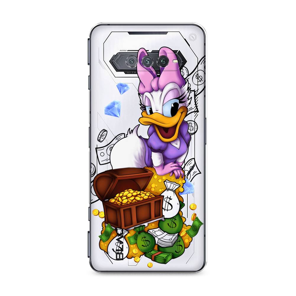 

Чехол на Xiaomi Black Shark 4 "Rich Daisy Duck", Коричневый;белый;фиолетовый, 311650-6