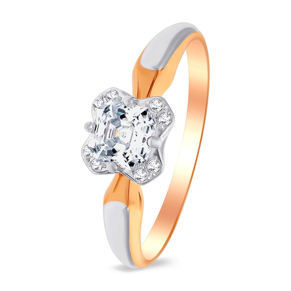 

Кольцо женское из красного золота с кристаллами cваровски 585Gold 12001002138, р, 12001002138