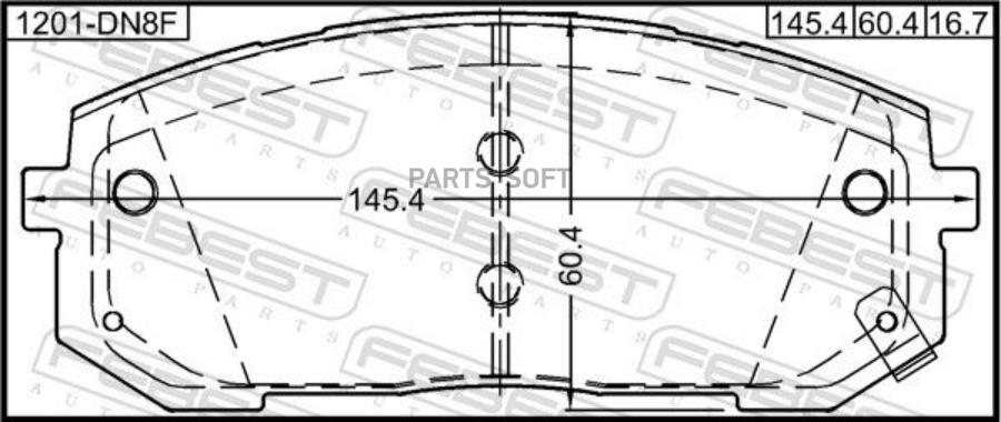 

Тормозные колодки FEBEST 1201dn8f