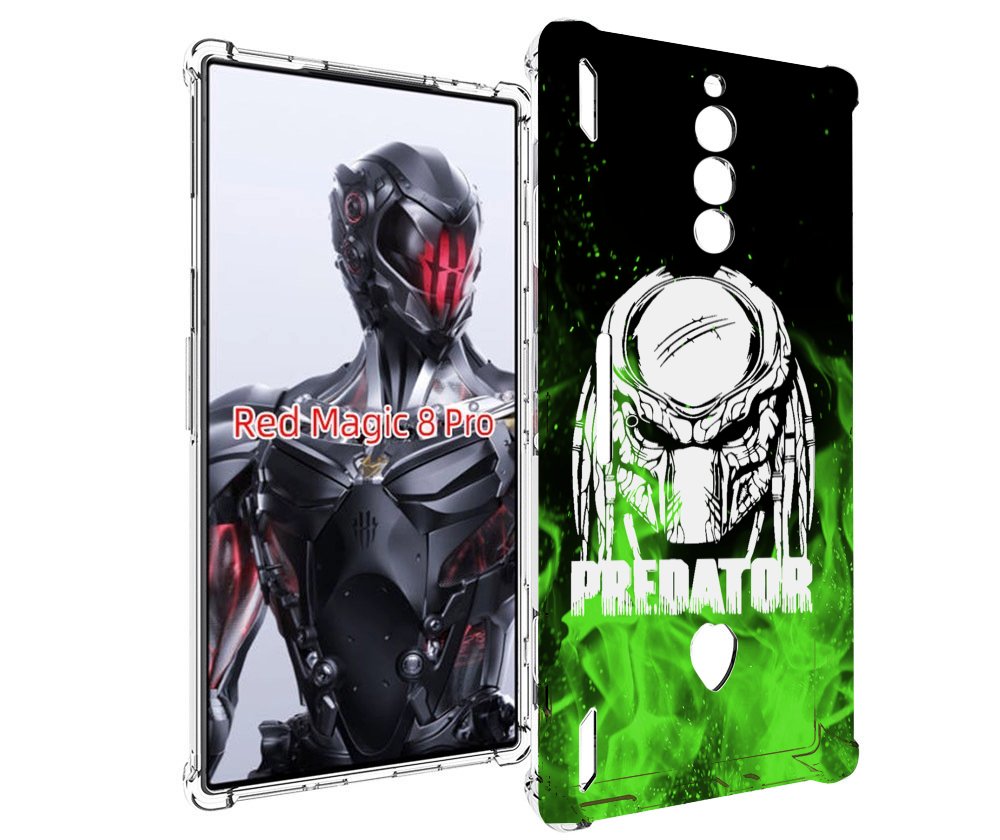Чехол MyPads Знак-хищника для ZTE Nubia Red Magic 8 Pro / Red Magic 8 Pro Plus
