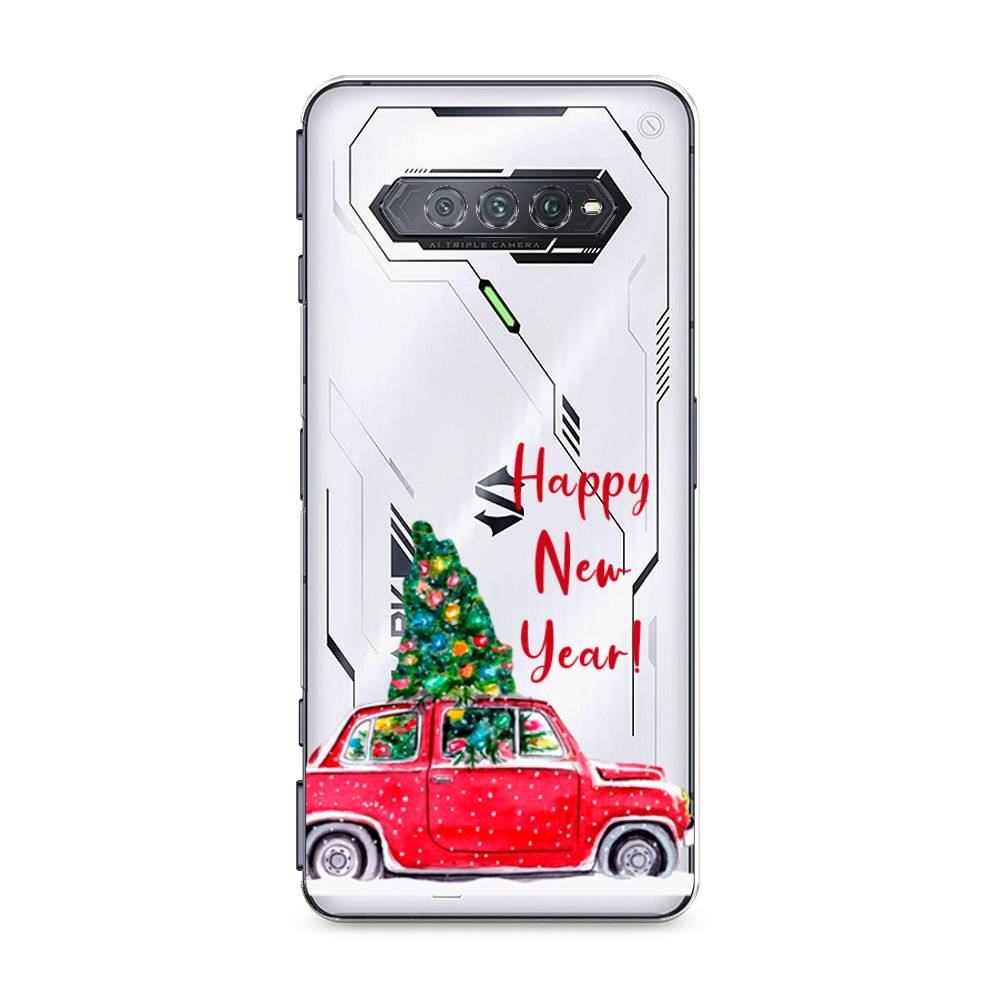 

Чехол на Xiaomi Black Shark 4 "Happy New Year", Красный;зеленый, 311650-5