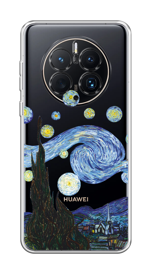 

Чехол на Huawei Mate 50 Pro "Ночь Ван Гога", Голубой;синий;черный, 6109950-1