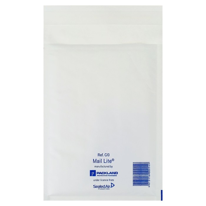 

Крафт-конверт с воздушно-пузырьковой плёнкой Mail Lite, 15х21 см, White, (10шт.)