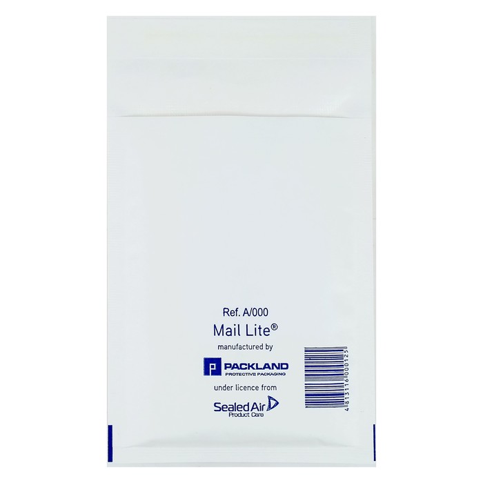 

Крафт-конверт с воздушно-пузырьковой плёнкой Mail Lite, 11х16 см, White, (15шт.), Белый