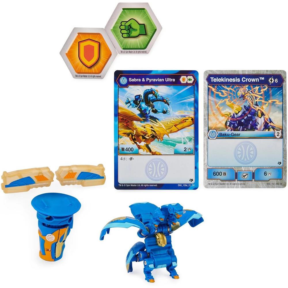 

Игровой набор Spin Master Bakugan 6059944 Бакуган Ультра Сабра x Пиравиан с Баку-силой, 6059944