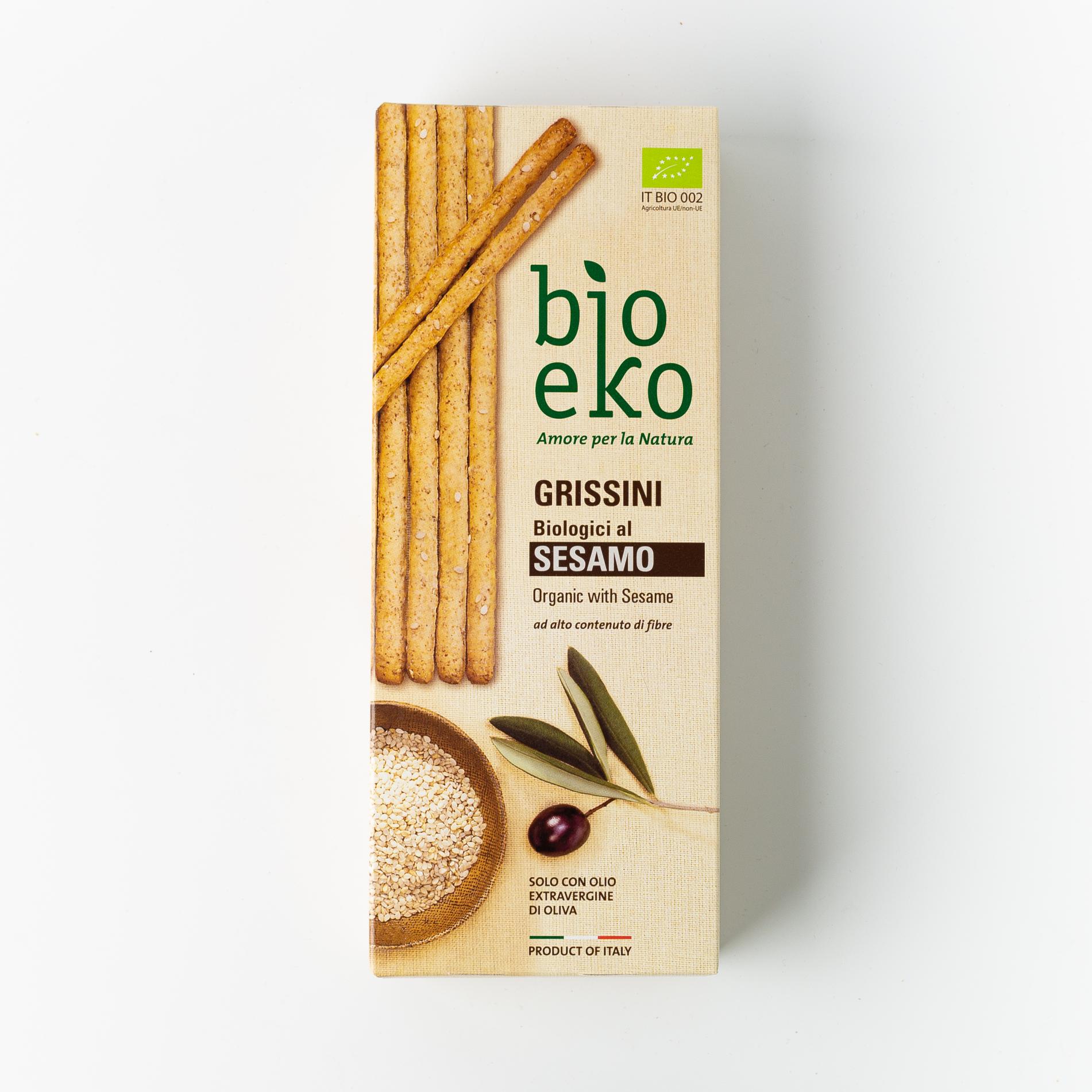 

Хлебные палочки гриссини с кунжутом Bio Eko- 125 г