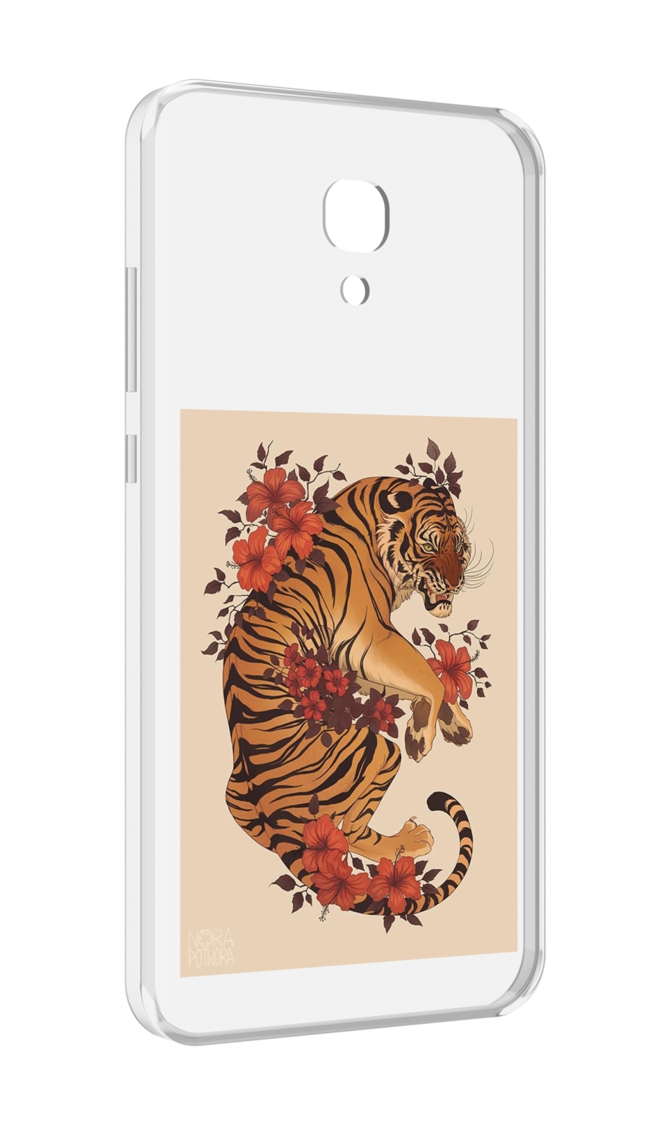 

Чехол MyPads злой-тигр-с-цветами для Meizu M6 (M711Q), Прозрачный, Tocco