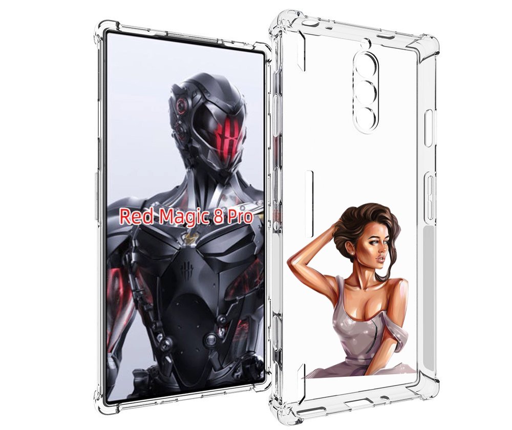

Чехол MyPads Девушка-с-прической женский для ZTE Nubia Red Magic 8 Pro / Red Magic 8 Pr..., Tocco