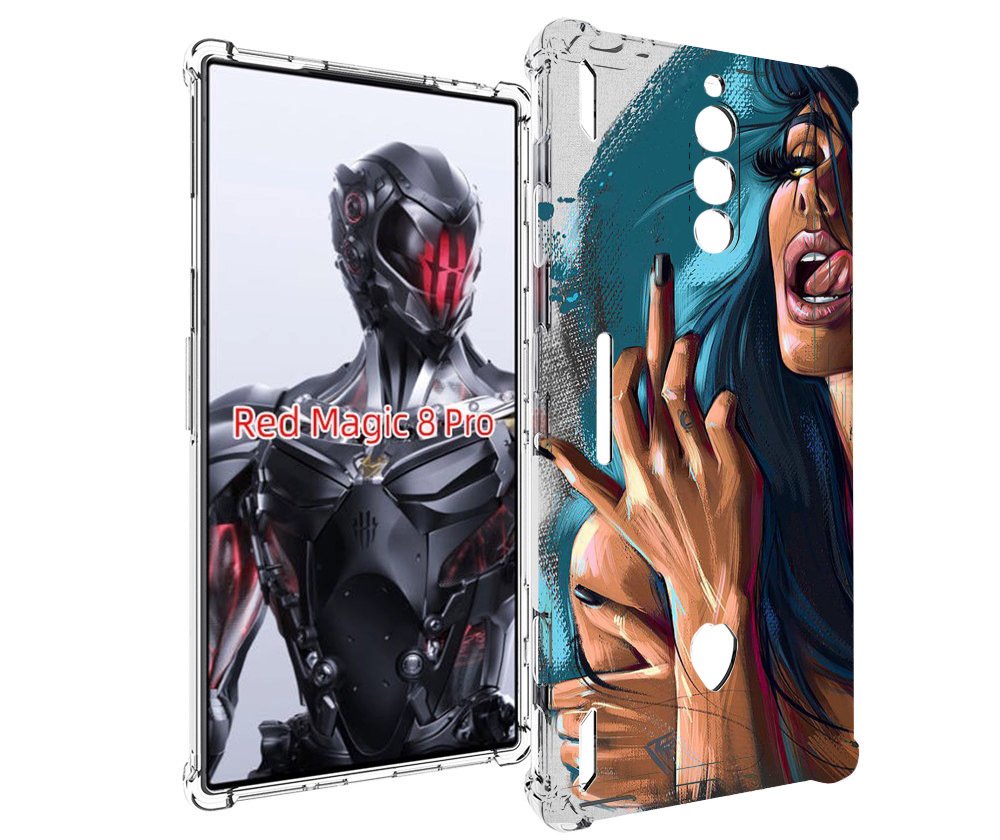 

Чехол MyPads Девушка-нарисованная-дерзкая женский для ZTE Nubia Red Magic 8 Pro / Red M..., Tocco