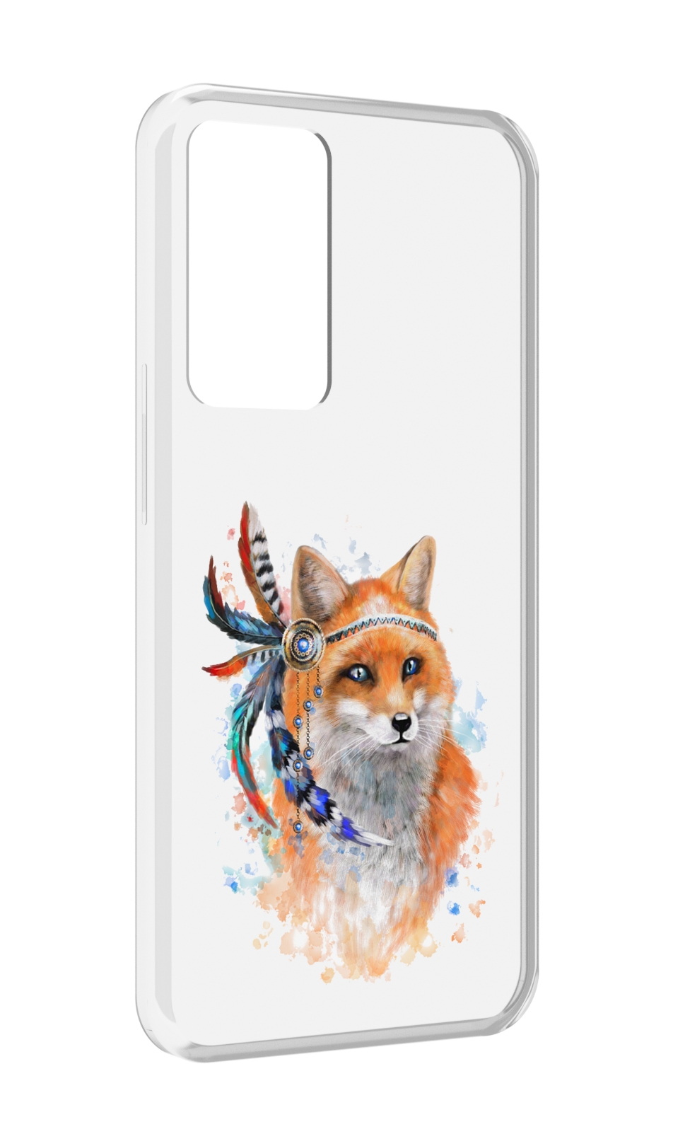 

Чехол MyPads инду лиса для OPPO Reno 8 Lite, Прозрачный, Tocco