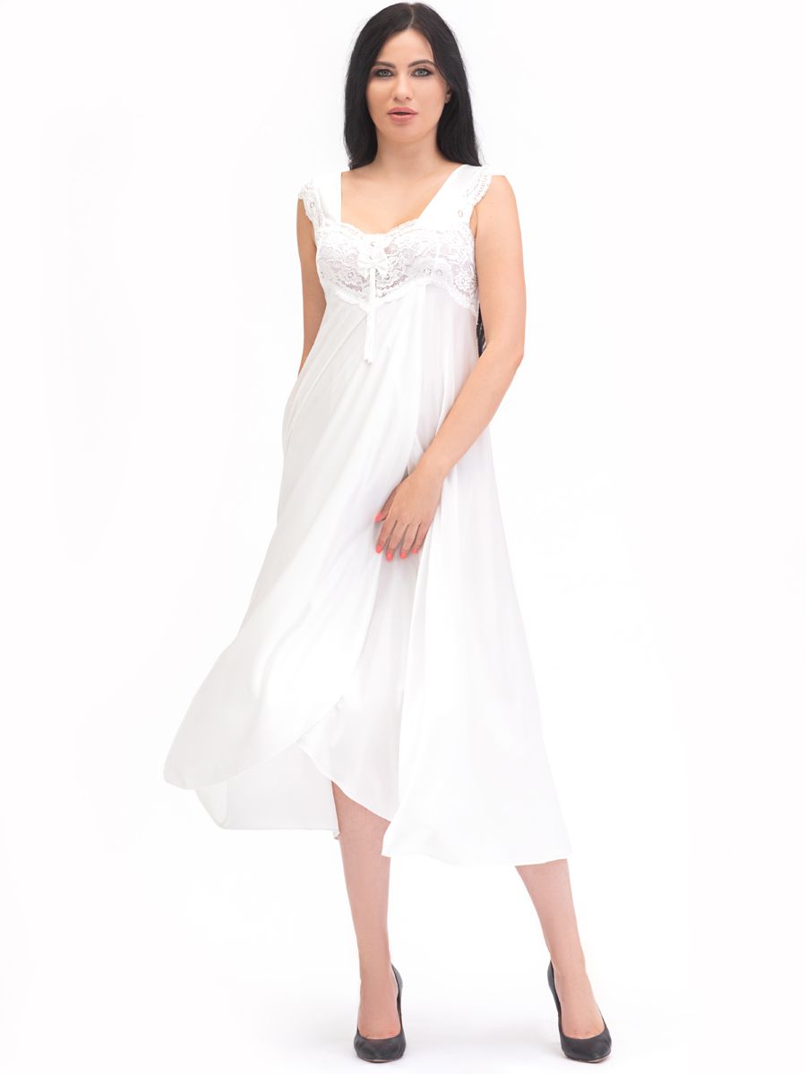 

Ночная сорочка женская Belweiss 8704 белая XL, Белый, 8704