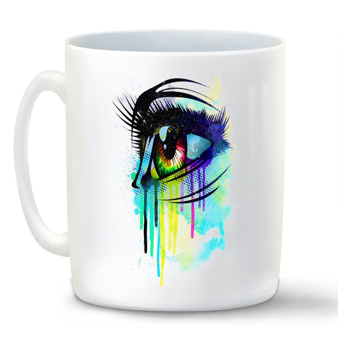 

Кружка CoolPodarok Глаз краски небо звезды