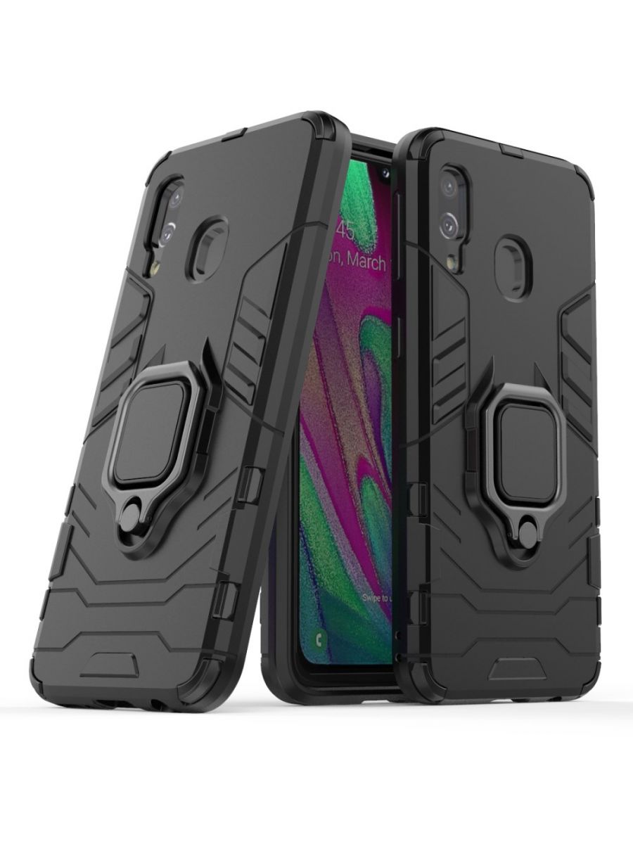 

Чехол Ring для смартфона Samsung Galaxy A40 черный