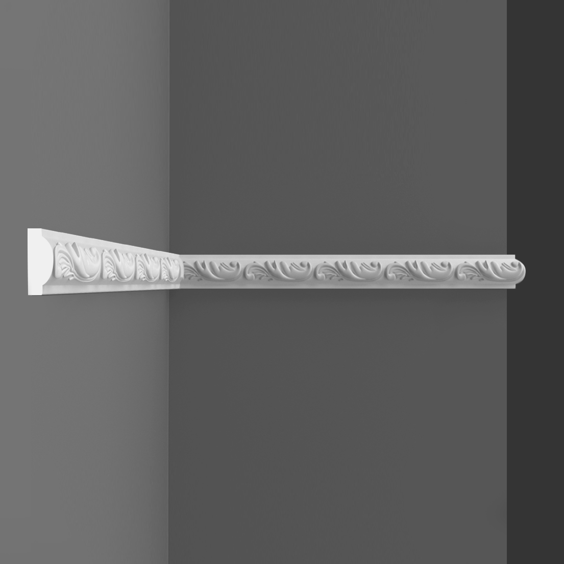 

Молдинг c рисунком Decomaster D130B 40 штук под покраску 15х8х2000мм негибкий, Белый, 40D130B