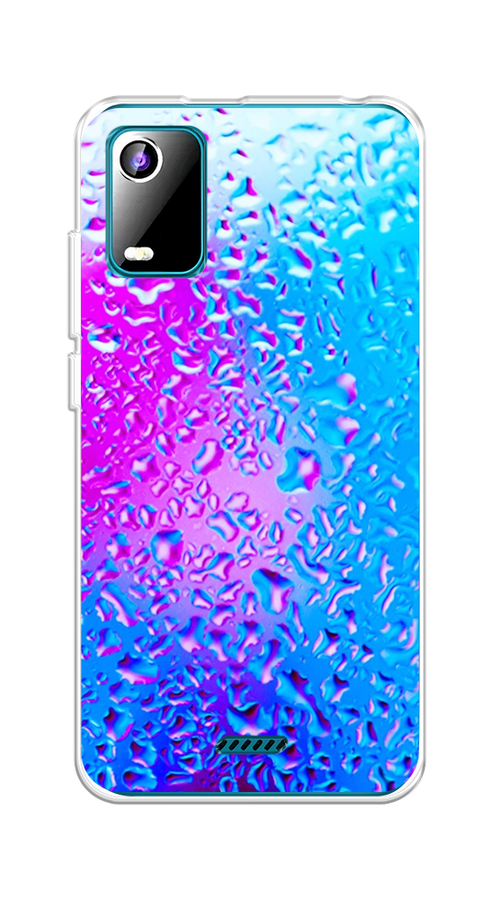 

Чехол на BQ 5560L "Капли на стекле", Бирюзовый;розовый, 201950-3