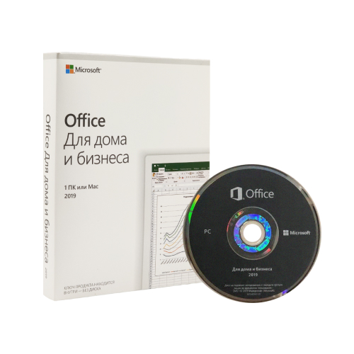 Комплект операционная система + офисная программа Microsoft (off-dom-bis2019-dvd)