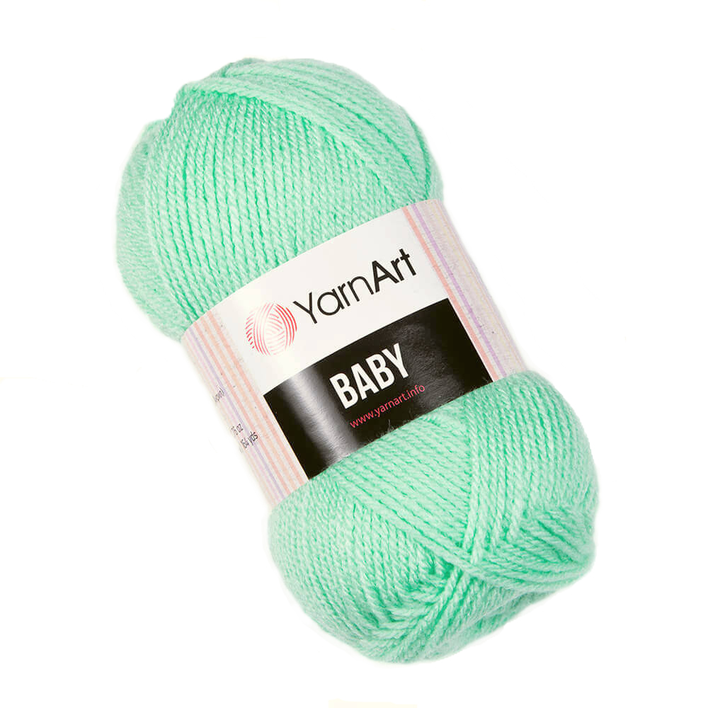 

Пряжа YarnArt Baby 852487 цвет светло-бирюзовый, акрил 100% (2 мотка), Baby