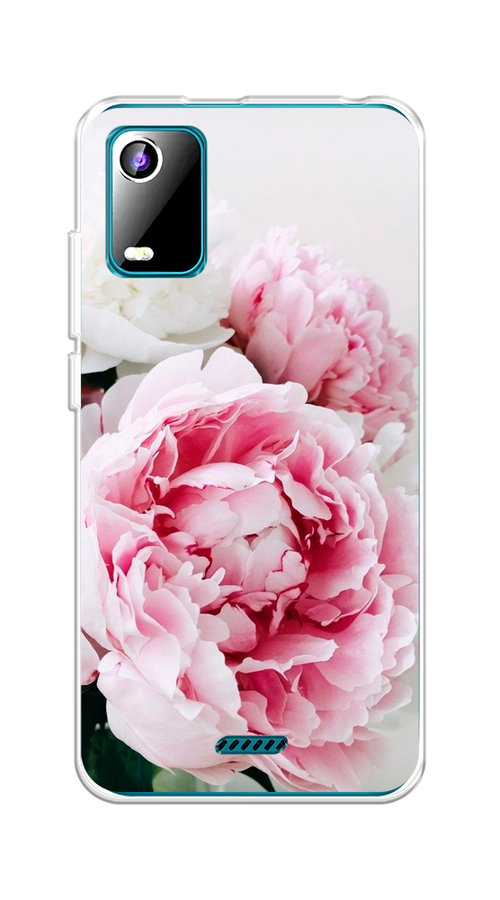 

Чехол на BQ 5560L "Розовые и белые пионы", Розовый;белый, 201950-2